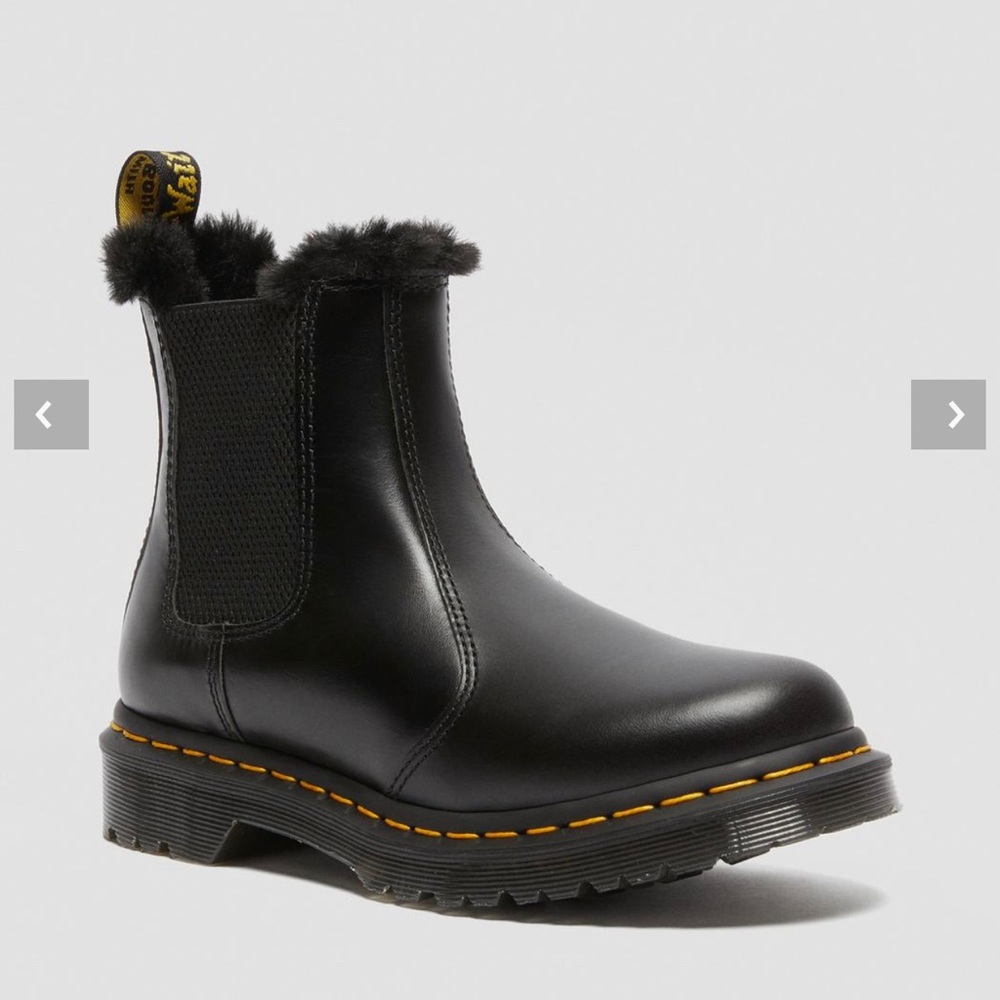 Dr Martens 2976 LEONORE FAUX FUR LINED CHELSEA BOOTS Size 37